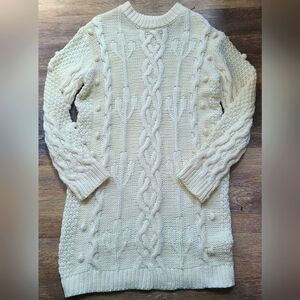 Petal & Pup Cream Cable Knit Dress